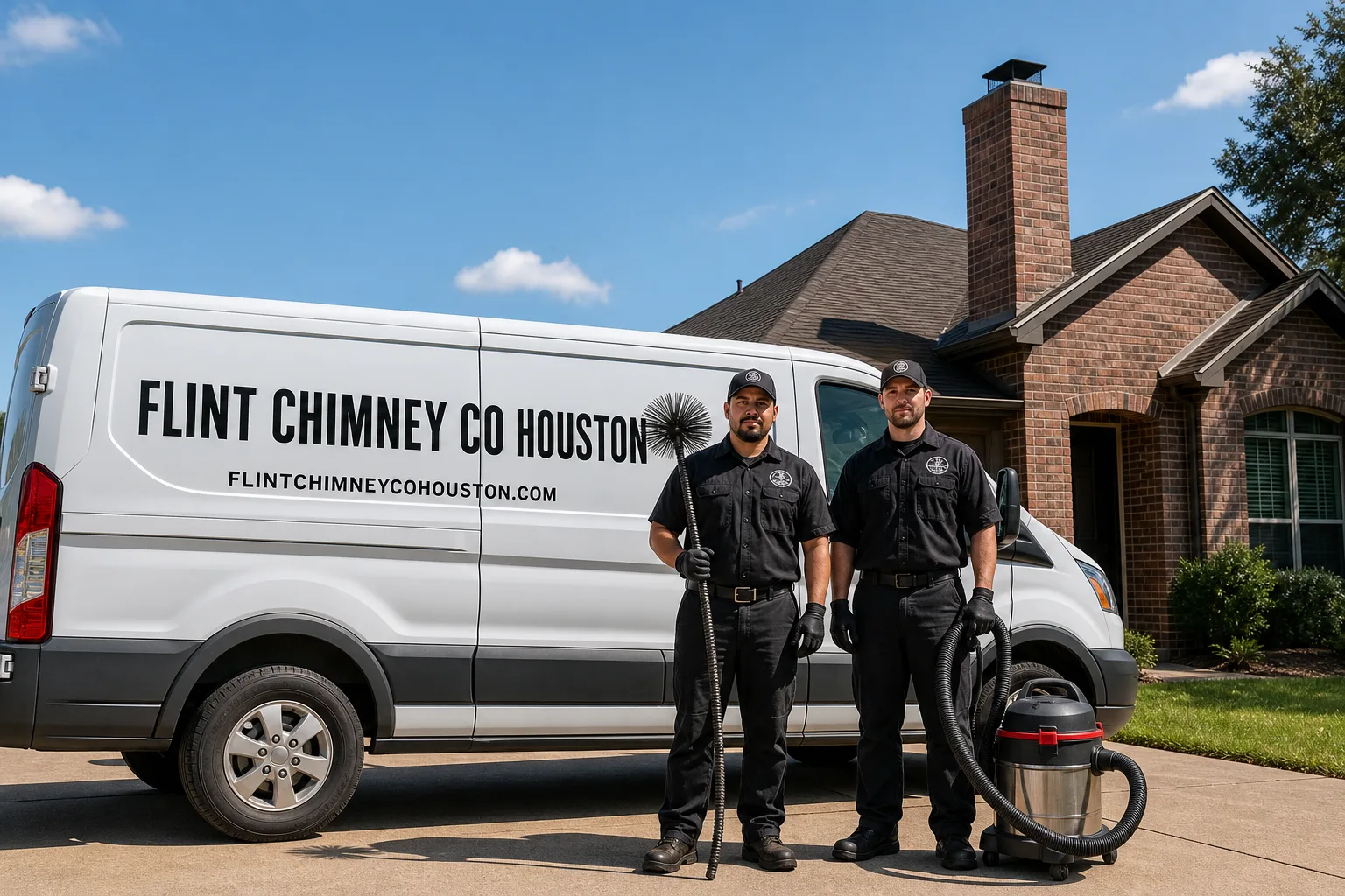 Flint Chimney Co Houston chimney cleaning team